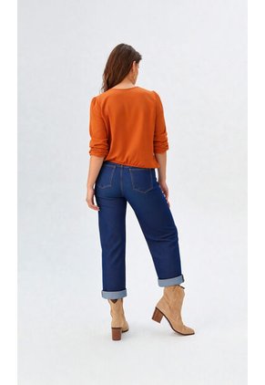 Blusa Para Mujer Manga 3/4 Taupe Marca L&H Ref. 1F412647