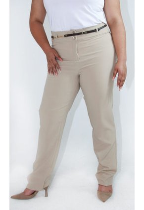 Pantalon Para Mujer. Beige Marca L&H