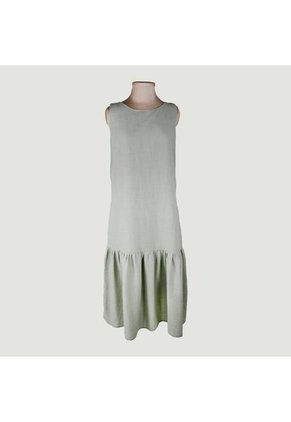 Vestido Para Mujer Manga Sisa Verde Marca L&H