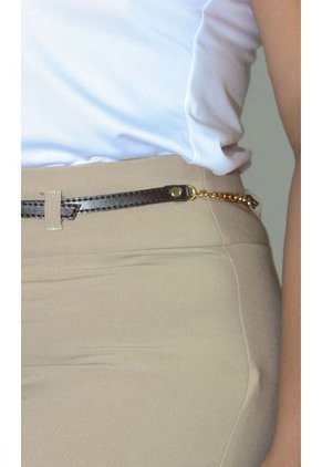Pantalon Para Mujer. Beige Marca L&H
