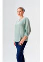 Blusa Para Mujer Manga 3/4 Verde Marca L&H Ref. 1F412694 de L&H