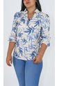 Blusa Para Mujer Manga Larga Azul Marca L&H Ref. 5P412252 de L&H
