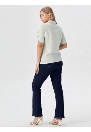 Blusa Para Mujer Manga Corta Verde Marca L&H Ref. 5P412257