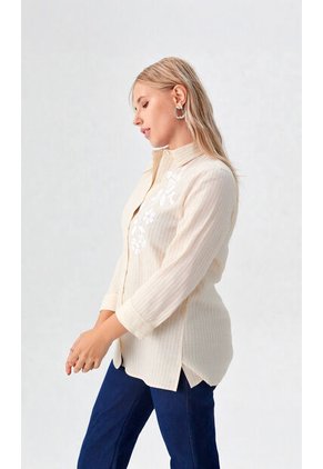 Blusa Para Mujer Manga 3/4 Amarillo Marca L&H Ref. 1F412702