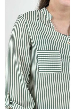 Blusa Para Mujer Manga 3/4 Verde Marca L&H Ref. 5P412242