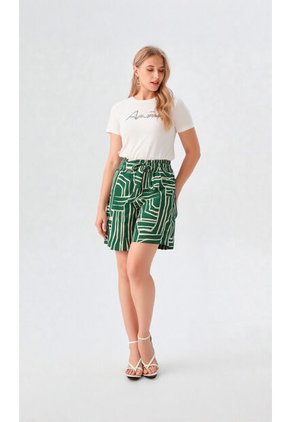 Bermuda Para Mujer Verde Marca L&H Ref. 2I410050