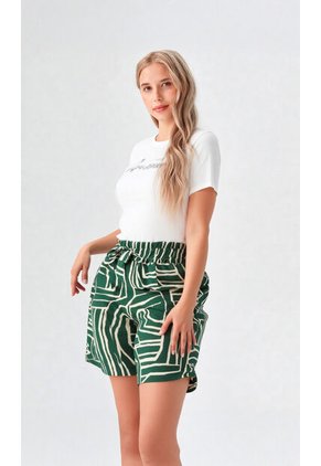 Bermuda Para Mujer Verde Marca L&H Ref. 2I410050