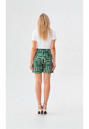 Bermuda Para Mujer Verde Marca L&H Ref. 2I410050