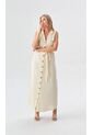 Vestido Para Mujer Manga Sisa Beige Marca L&H Ref. 1Y417033 de L&H
