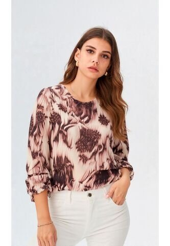 Blusa Para Mujer Manga 3/4 Negro Marca L&H Ref. 5P412282 L&H