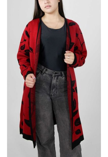 Chilango Para Mujer. Manga Larga Rojo Marca L&H
