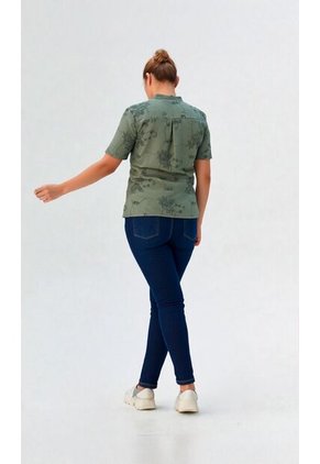 Blusa Para Mujer Manga Corta Verde Marca L&H Ref. 1F412712