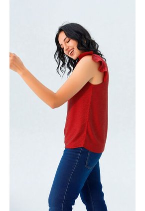 Blusa Para Mujer Manga Sisa Vino Marca L&H Ref. 2J412268