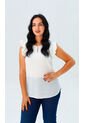 Blusa Para Mujer Manga Sisa Blanco Marca L&H Ref. 2J412268 de L&H