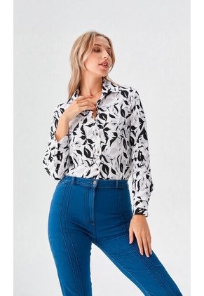 Blusa Para Mujer Manga Larga Negro Marca L&H Ref. 2J412275