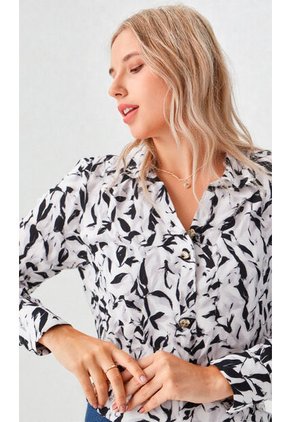 Blusa Para Mujer Manga Larga Negro Marca L&H Ref. 2J412275