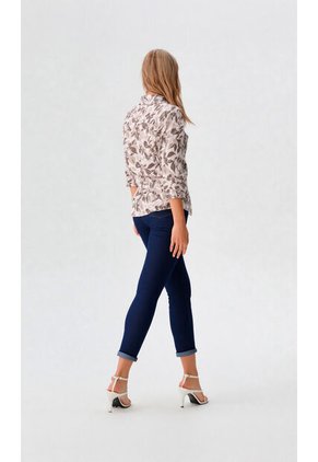 Blusa Para Mujer Manga Larga Beige Marca L&H Ref. 2J412275