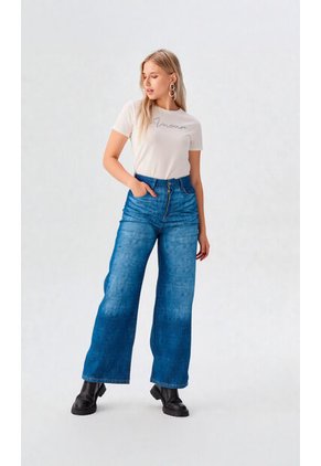 Pantalon Para Mujer Azul Marca L&H Ref. 3K407043