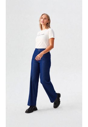 Pantalon Para Mujer Azul Indigo Marca L&H Ref. 3K407044