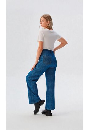 Pantalon Para Mujer Azul Marca L&H Ref. 3K407043