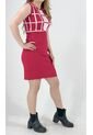 Vestido Para Mujer Manga Sisa Rojo Marca L&H de L&H