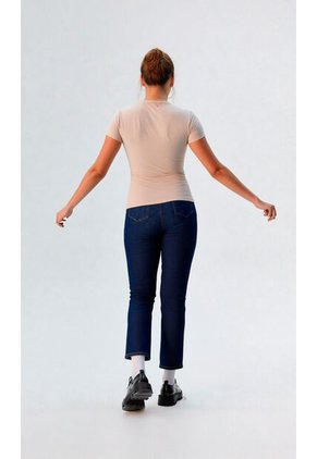 Camiseta Para Mujer Manga Corta Beige Marca L&H Ref. 4R409228