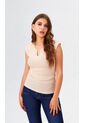 Camiseta Para Mujer Manga Corta Beige Marca L&H Ref. 4R409230 de L&H