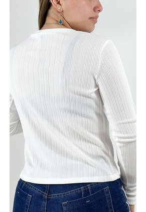 Camiseta Para Mujer Manga Larga Azul Marca L&H