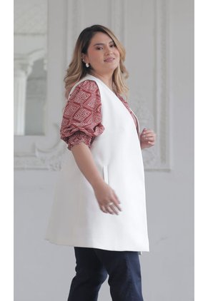 Chaleco Para Mujer. Blanco Marca L&H