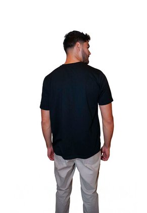 T-Shirt Para Hombre Manga Corta Negro Marca L&H Ref. 4K109096
