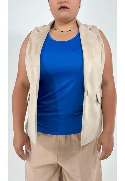 Chaleco Para Mujer. Beige Marca L&H