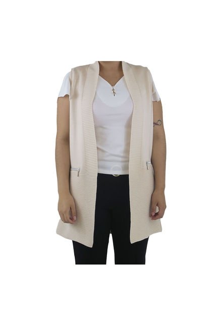 Chaleco Para Mujer Beige Marca L&H