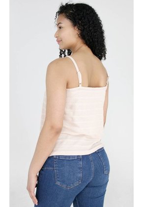 Camiseta Para Mujer Manga Sisa Beige Marca L&H