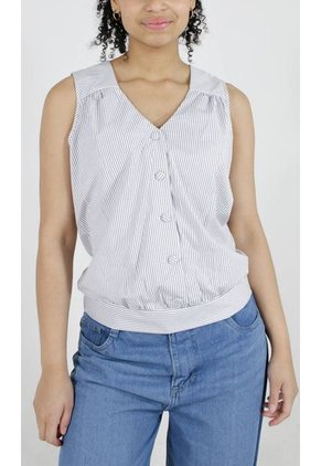 Blusa Para Mujer Manga Sisa Azul Marca L&H