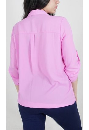 Blusa Para Mujer Manga 3/4 Rosado Marca L&H