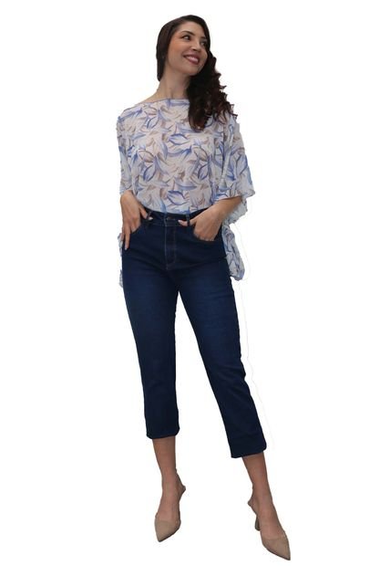 Capri Para Mujer Azul Marca L&H