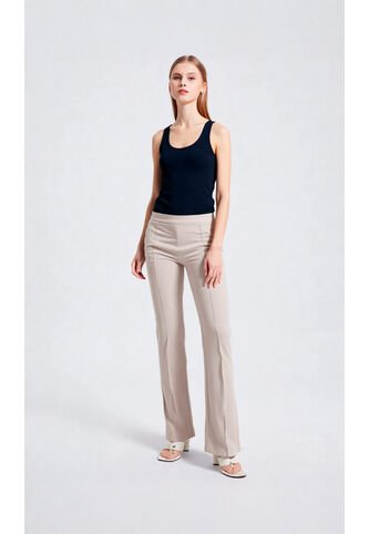 Pantalon Para Mujer Beige Marca L&H L&H