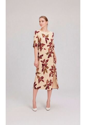 Vestido Para Mujer Manga Corta Vino Marca L&H Ref. 2J417070 L&H