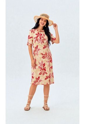 Vestido Para Mujer Manga Corta Azul Marca L&H Ref. 2J417070