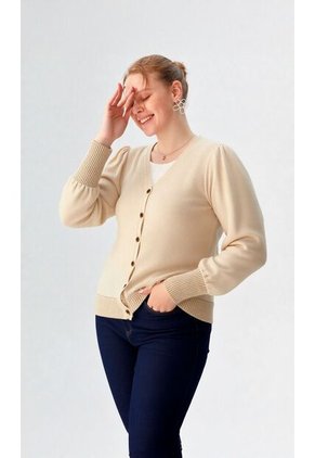 Saco Para Mujer Manga Larga Beige Marca L&H Ref. 4E433046