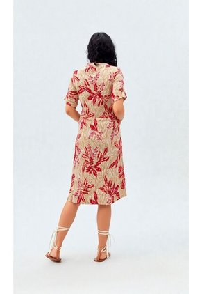 Vestido Para Mujer Manga Corta Azul Marca L&H Ref. 2J417070