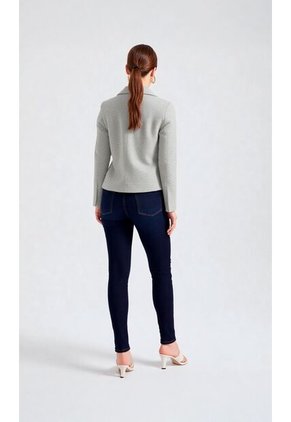 Chaqueta Para Mujer Manga Larga Gris Claro Marca L&H Ref. 4V408175