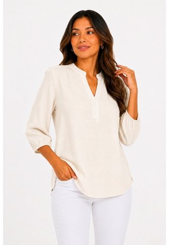 Blusa Para Mujer Manga 3/4 Crudo Marca L&H Ref. 5P412291 L&H