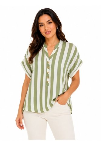 Blusa Para Mujer Manga Corta Verde Marca L&H Ref. 1F412668 L&H