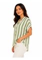 Blusa Para Mujer Manga Corta Verde Marca L&H Ref. 1F412668 de L&H