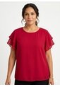 Blusa Para Mujer Manga Corta Rojo Marca L&H Ref. 5P412032 de L&H