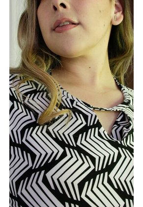 Camiseta Para Mujer. Manga 3/4 Negro Marca L&H