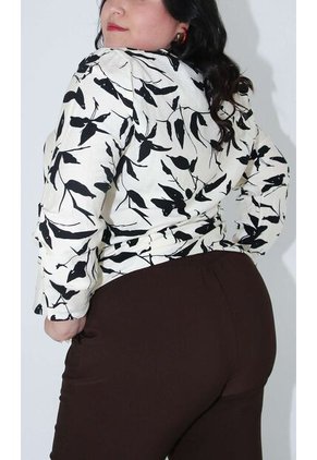 Blusa Para Mujer. Manga 3/4 Crudo Marca L&H