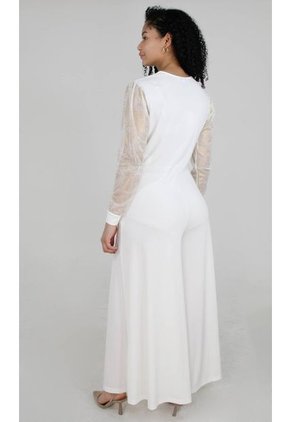 Enterizo Para Mujer Manga Larga Crudo Marca L&H