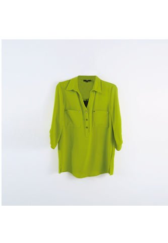 Blusa Para Mujer Manga 3/4 Verde Marca L&H L&H